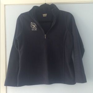 L L Bean brand navy half zip fleece from SCA